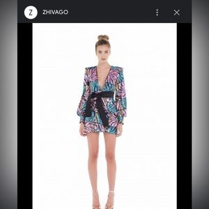 Zhivago Bringing Up Baby Multi Dress Size 10 NWT